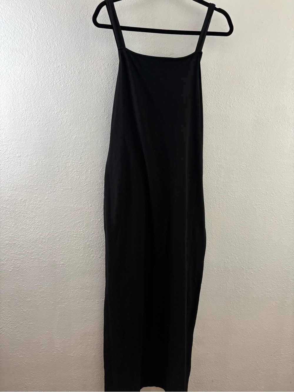 ModCloth black strap black dress with tie back size L